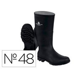 BOTAS DELTAPLUS DE SEGURIDAD STONE PVC NEGRO SUELA DE TACOS TALLA 48