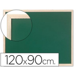 PIZARRA VERDE Q-CONNECT MARCO DE MADERA 120X90 CM SIN REPISA