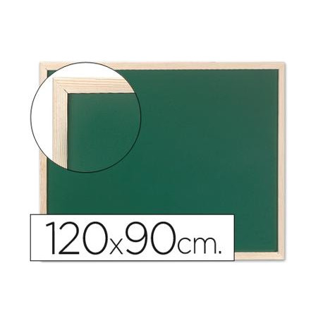 PIZARRA VERDE Q-CONNECT MARCO DE MADERA 120X90 CM SIN REPISA