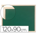 PIZARRA VERDE Q-CONNECT MARCO DE MADERA 120X90 CM SIN REPISA