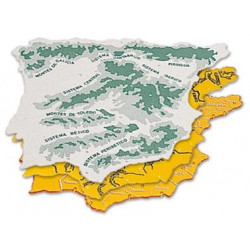 PLANTILLA LIDERPAPEL MAPA ESPA?A PLASTICO 22X18 CM BOLSA DE 3 UNIDADES