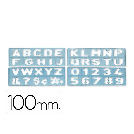 PLANTILLA LIDERPAPEL ROTULACION 1800 LETRAS Y NUMEROS 100 MM