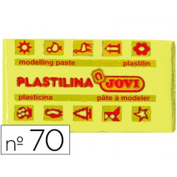 PLASTILINA JOVI 70 AMARILLO CLARO UNIDAD TAMA?O PEQUE?O