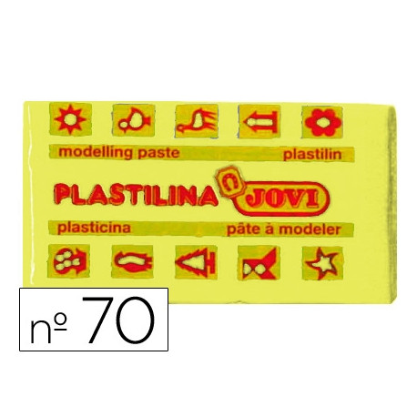 PLASTILINA JOVI 70 AMARILLO CLARO UNIDAD TAMA?O PEQUE?O