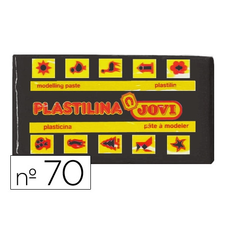 PLASTILINA JOVI 70 NEGRO UNIDAD TAMA?O PEQUE?O