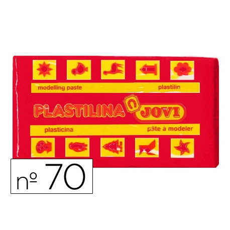 PLASTILINA JOVI 70 ROJO UNIDAD TAMA?O PEQUE?O