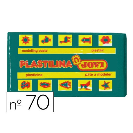 PLASTILINA JOVI 70 VERDE OSCURO UNIDAD TAMA?O PEQUE?O