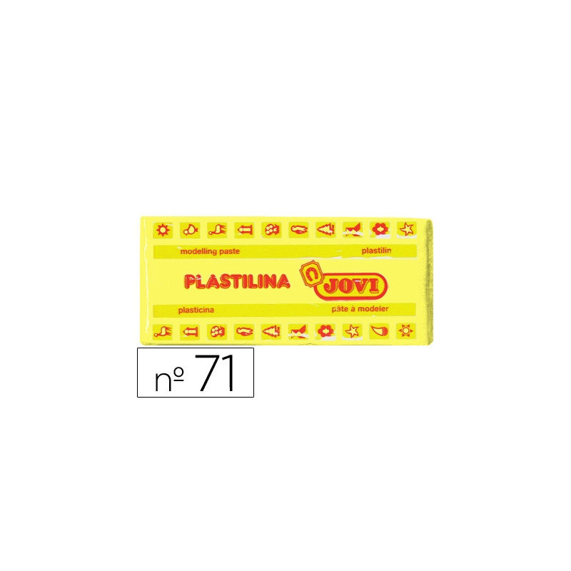 PLASTILINA JOVI 71 AMARILLO CLARO UNIDAD TAMA?O MEDIANO