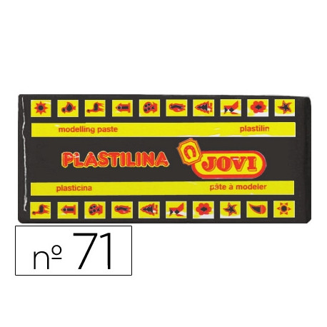 PLASTILINA JOVI 71 NEGRO UNIDAD TAMA?O MEDIANO