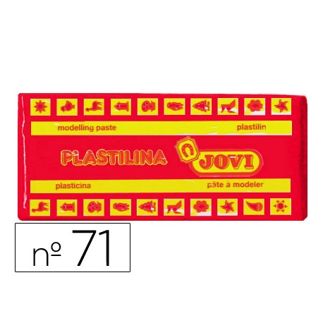 PLASTILINA JOVI 71 ROJO UNIDAD TAMA?O MEDIANO