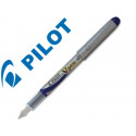 PLUMA PILOT V PEN SILVER DESECHABLE AZUL SVP-4ML