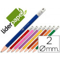 PORTAMINAS LIDERPAPEL 2 MM COLORES SURTIDOS