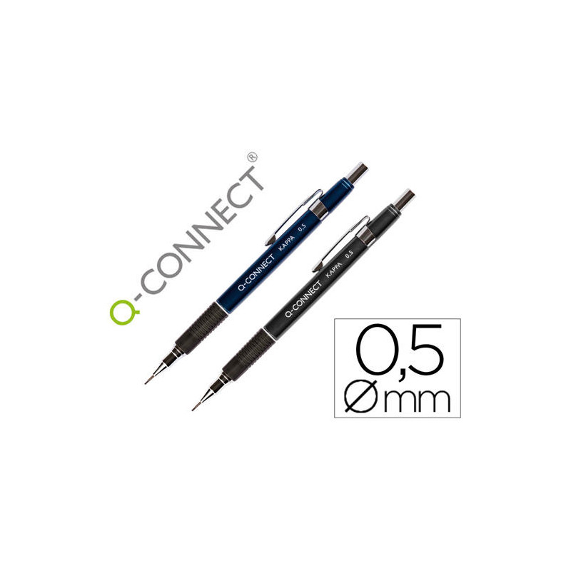 PORTAMINAS Q-CONNECT KAPPA 0,5 MM SUJECION DE CAUCHO