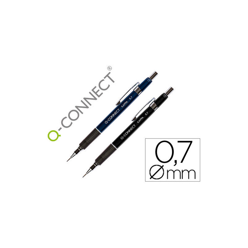 PORTAMINAS Q-CONNECT KAPPA 0,7 MM SUJECION DE CAUCHO