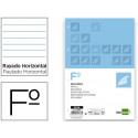 RECAMBIO LIDERPAPEL A4 100 HOJAS 60G/M2 HORIZONTAL CON MARGEN 4 TALADROS