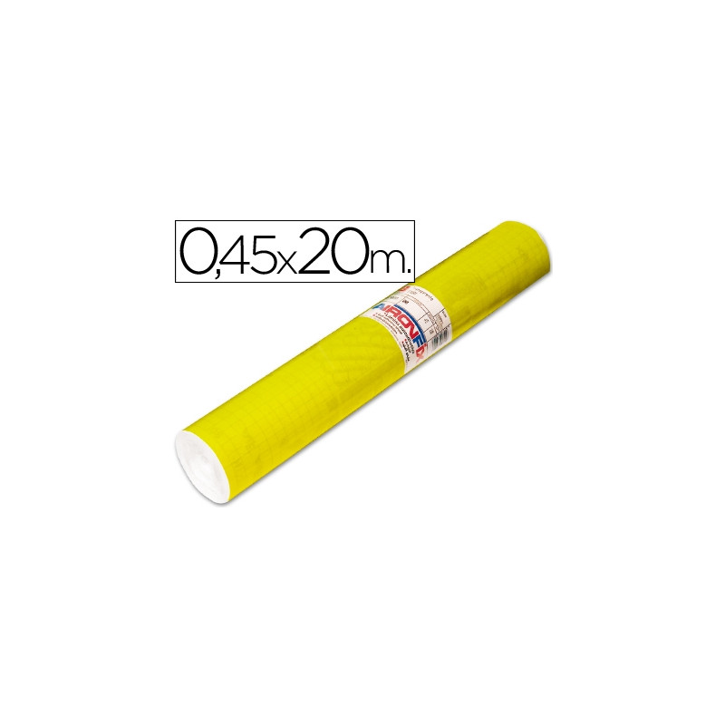 ROLLO ADHESIVO AIRONFIX UNICOLOR AMARILLO BRILLO 67007ROLLO DE 20 MT