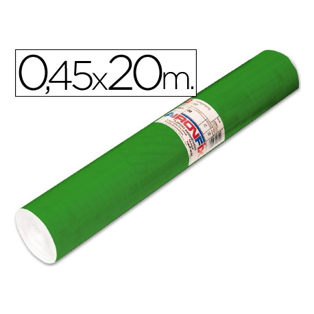 ROLLO ADHESIVO AIRONFIX UNICOLOR VERDE BRILLO 67047 ROLLO DE 20 MT