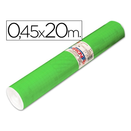 ROLLO ADHESIVO AIRONFIX UNICOLOR VERDE MEDIO 67005 ROLLO DE 20 MT