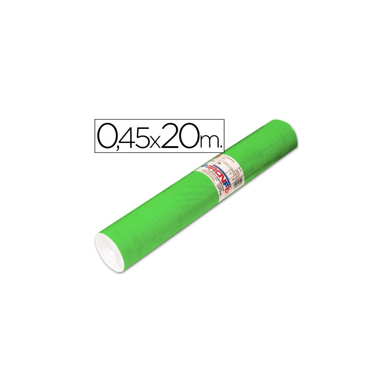 ROLLO ADHESIVO AIRONFIX UNICOLOR VERDE MEDIO 67005 ROLLO DE 20 MT