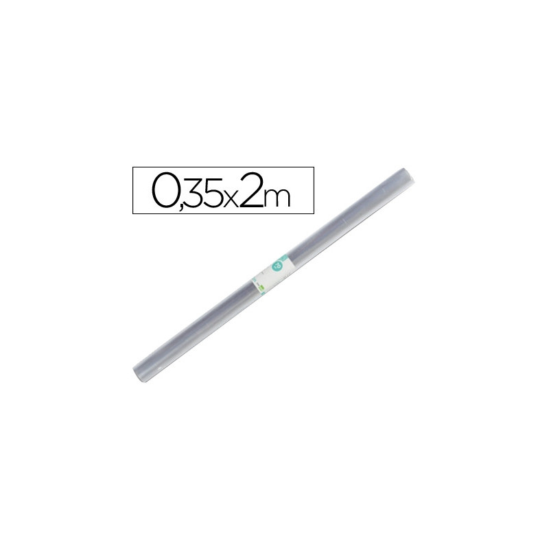 ROLLO PLASTICO FORRALIBROS 0,35X2 MT LIDERPAPEL