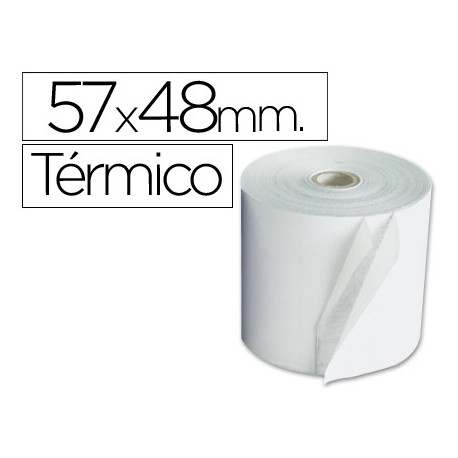 ROLLO SUMADORA Q-CONNECT TERMICO 57 MM ANCHO X 48 MM DIAMETRO SIN BISFENOL A