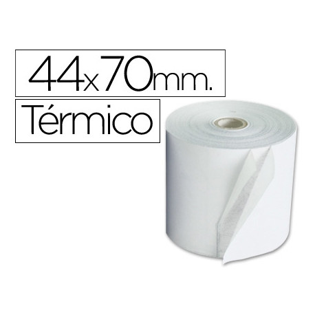 ROLLO SUMADORA TERMICO Q-CONNECT 44 MM ANCHO X 70 MM DIAMETRO SIN BISFENOL A