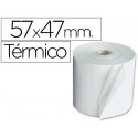 ROLLO SUMADORA TERMICO Q-CONNECT 57 MM ANCHO X 47MM DIAMETRO PARA MAQUINAS TARJETADE CREDITOS SIN BI