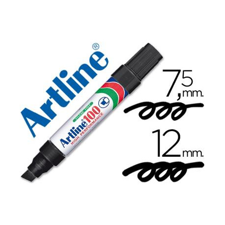 ROTULADOR ARTLINE MARCADOR PERMANENTE 100 NEGRO -PUNTA BISELADA