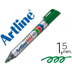 ROTULADOR ARTLINE MARCADOR PERMANENTE 107 VERDE PUNTA REDONDA