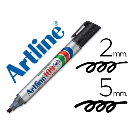 ROTULADOR ARTLINE MARCADOR PERMANENTE 109 NEGRO PUNTA BISELADA