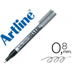 ROTULADOR ARTLINE MARCADOR PERMANENTE TINTA METALICA EK-999 PLATA PUNTA REDONDA 0.8 MM