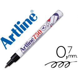 ROTULADOR ARTLINE MARCADOR PERMANENTE LAVABLE PARA TEXTILEK-750 NEGRO PUNTA REDONDA 0,7 MM