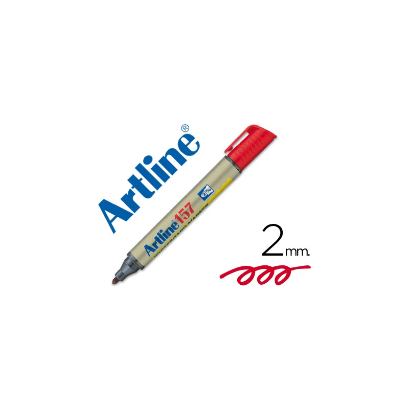 ROTULADOR ARTLINE PIZARRA EK-157 ROJO PUNTA REDONDA 2 MM