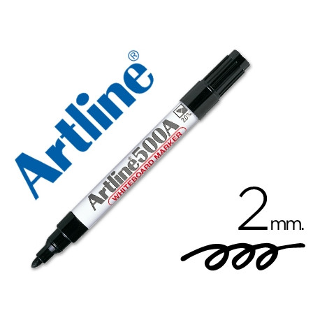 ROTULADOR ARTLINE PIZARRA EK-500 NEGRO PUNTA REDONDA 2 MM RECARGABLE