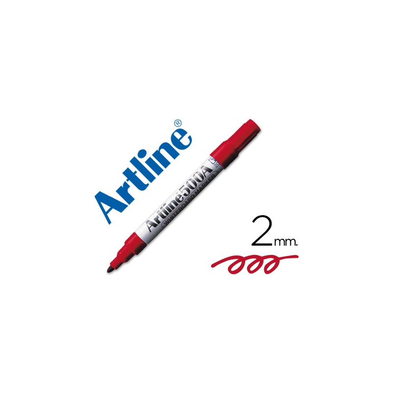 ROTULADOR ARTLINE PIZARRA EK-500 ROJO PUNTA REDONDA 2 MM RECARGABLE