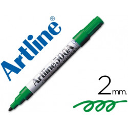 ROTULADOR ARTLINE PIZARRA EK-500 VERDE PUNTA REDONDA 2 MM RECARGABLE