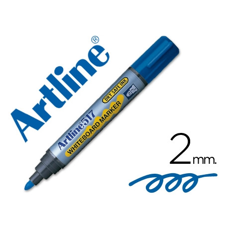 ROTULADOR ARTLINE PIZARRA EK-517 AZUL PUNTA REDONDA 2 MM TINTA DE BAJO OLOR