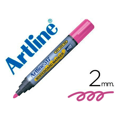 ROTULADOR ARTLINE PIZARRA EK-517 ROSA PUNTA REDONDA 2 MM TINTA DE BAJO OLOR