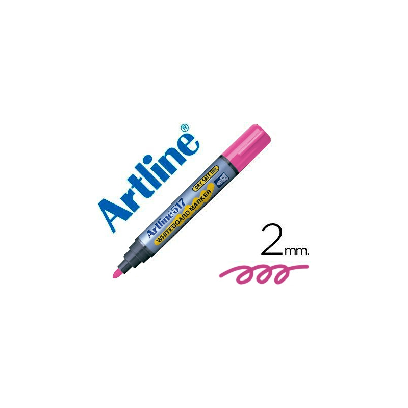 ROTULADOR ARTLINE PIZARRA EK-517 ROSA PUNTA REDONDA 2 MM TINTA DE BAJO OLOR