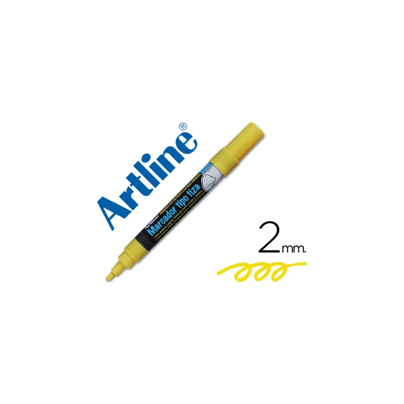 ROTULADOR ARTLINE PIZARRA VERDE NEGRA EPW-4-AM COLOR AMARILLO BOLSA DE 4 UNIDADES