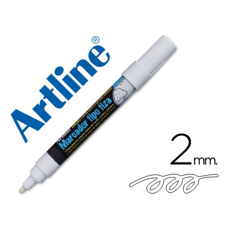 ROTULADOR ARTLINE PIZARRA VERDE NEGRA EPW-4-BL COLOR BLANCO