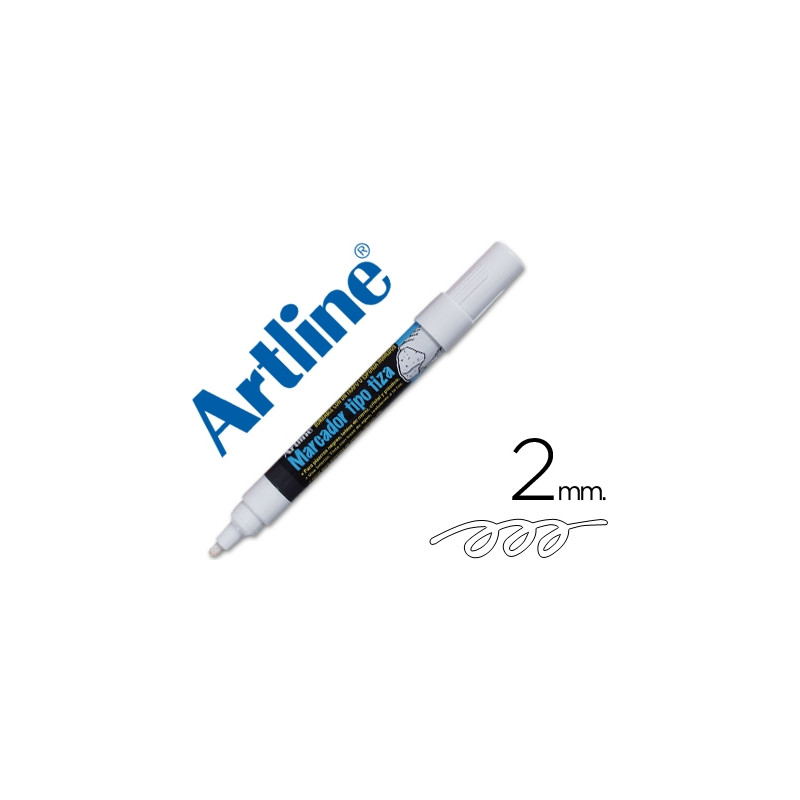 ROTULADOR ARTLINE PIZARRA VERDE NEGRA EPW-4-BL COLOR BLANCO