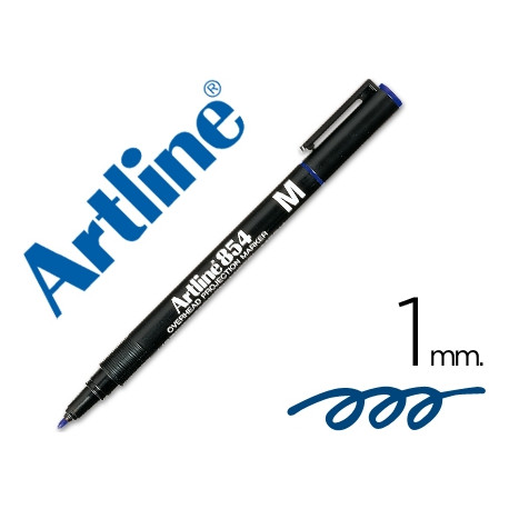 ROTULADOR ARTLINE RETROPROYECCION PUNTA FIBRA PERMANENTE EK-854 AZUL -PUNTA REDONDA 1 MM