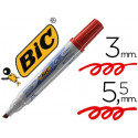 ROTULADOR BIC VELLEDA PARA PIZARRA ROJO PUNTA BISELADA 5,9 MM