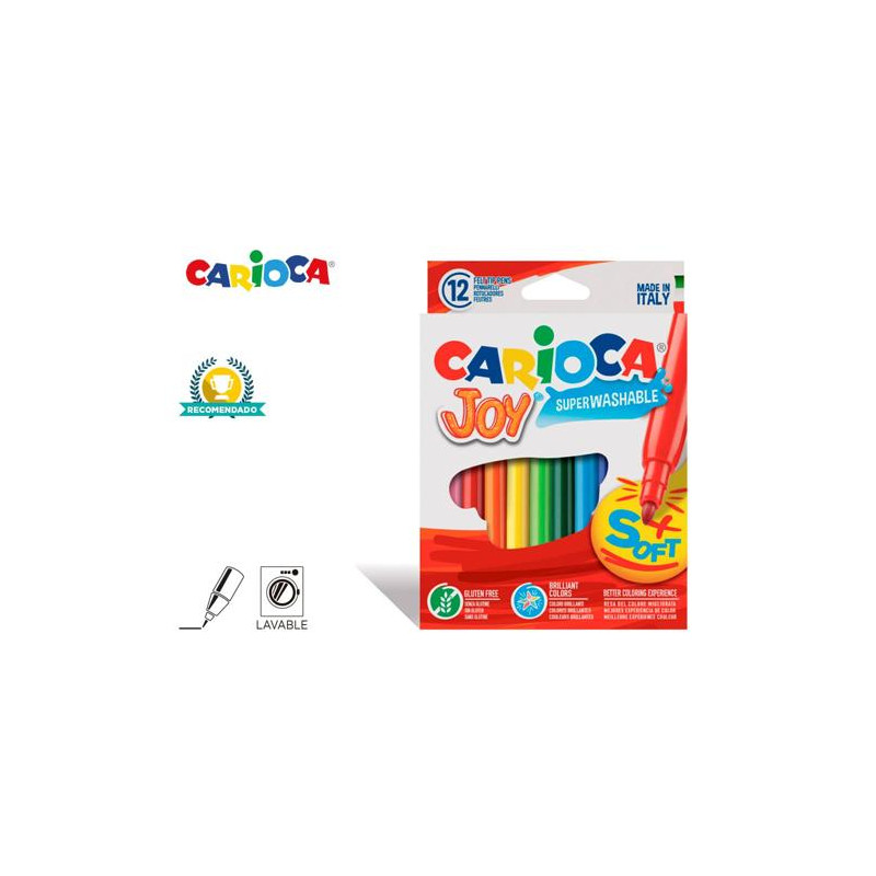 ROTULADOR CARIOCA JOY CAJA DE 12 COLORES SURTIDOS