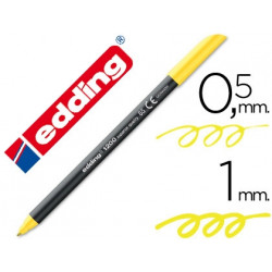 ROTULADOR EDDING PUNTA FIBRA 1200 AMARILLO NEON N.65 PUNTA DE FIBRA 0,5 MM