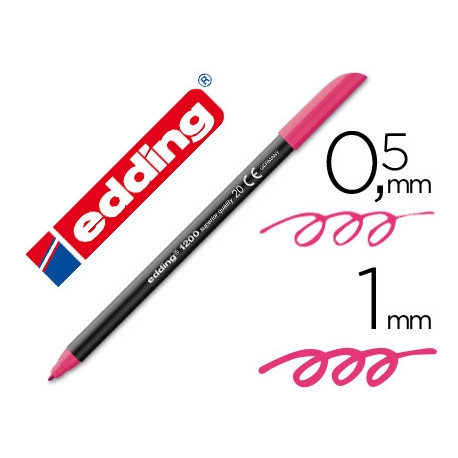 ROTULADOR EDDING PUNTA FIBRA 1200 MAGENTA N.20 PUNTA REDONDA 0.5 MM