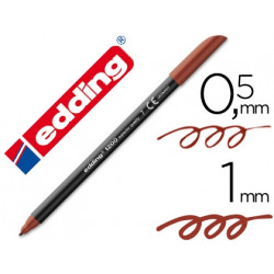 ROTULADOR EDDING PUNTA FIBRA 1200 MARRON N.7 PUNTA REDONDA 0.5 MM