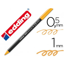 ROTULADOR EDDING PUNTA FIBRA 1200 NARANJA CLARO N.16 PUNTA REDONDA 0.5 MM