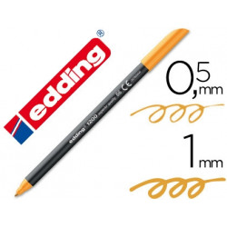 ROTULADOR EDDING PUNTA FIBRA 1200 NARANJA NEON N.66 PUNTA DE FIBRA 0,5 MM